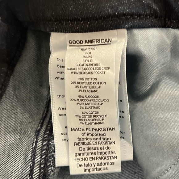 Good American Skinny Crop Jeans - Picture 4 of 5